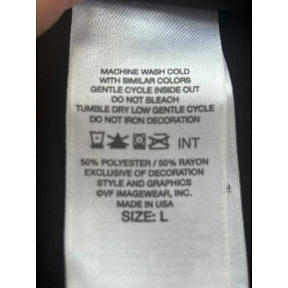 Harley Davidson Striped T-shirt Womans Large Biker Motorcycle Black White - Picture 8 of 11